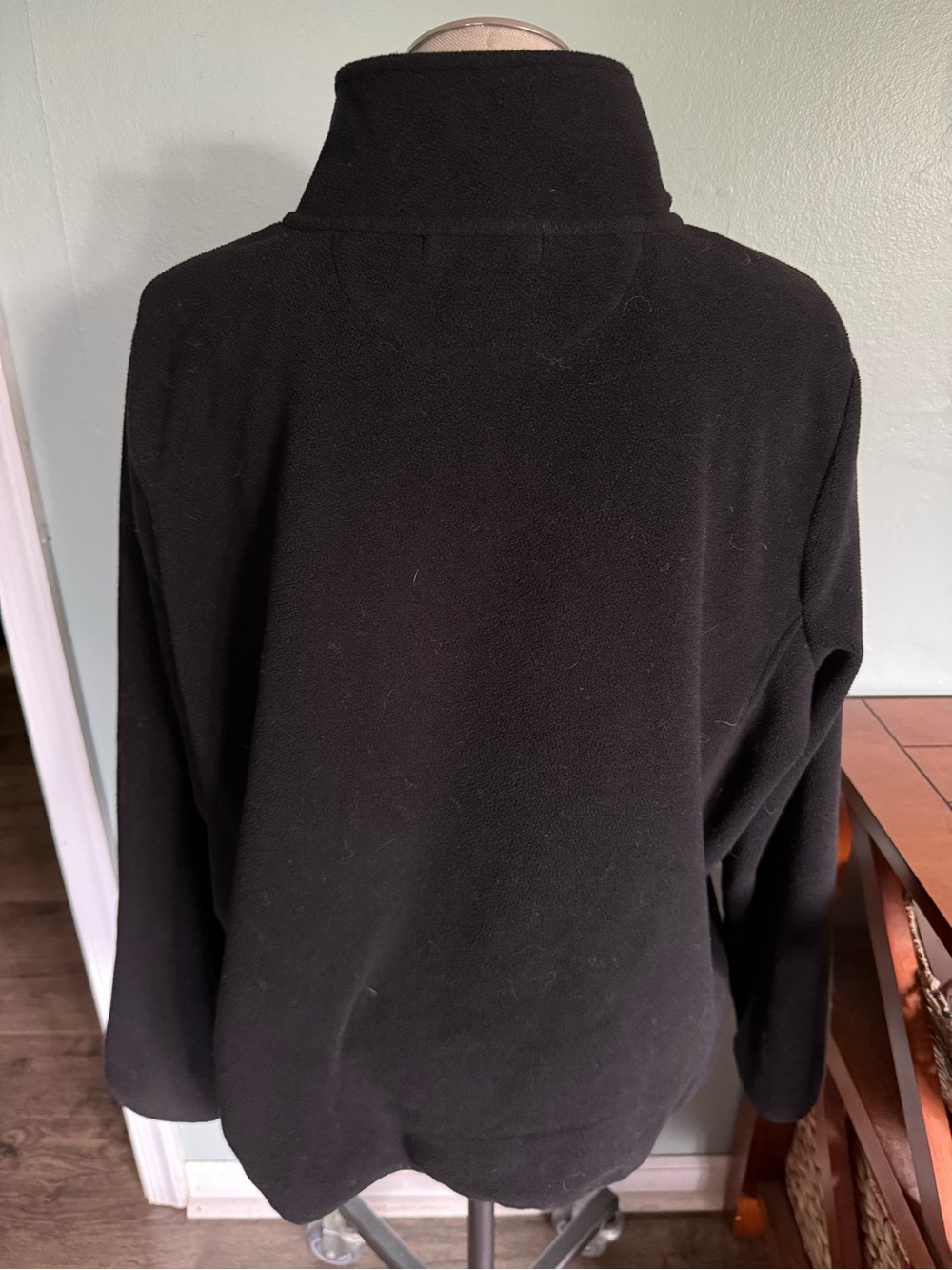 Lauren Ralph Lauren LRL Black Full Zip Monogram Emblem Fleece Jacket Size 2X - Picture 2 of 4